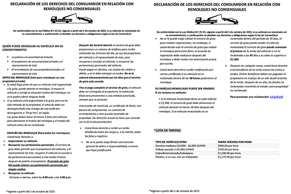 Los Derechos Del Consumidor | Farmington Motor Sports Inc.